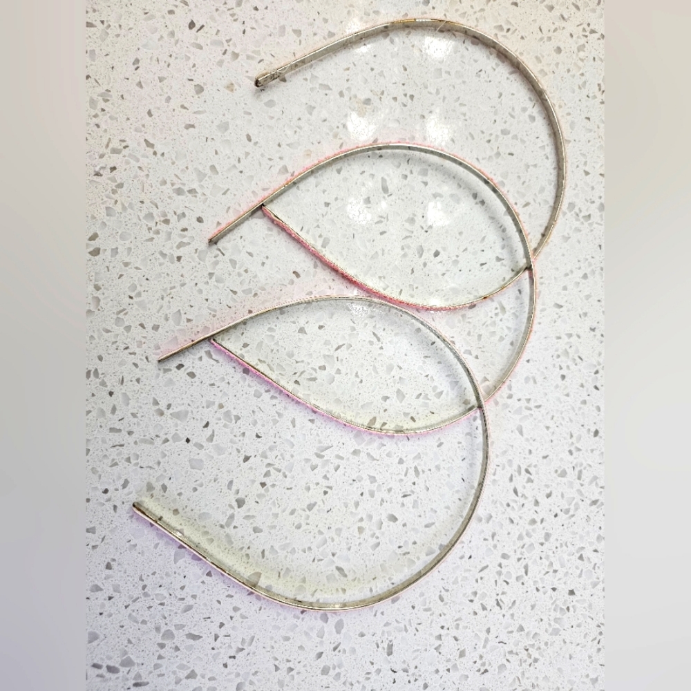 Set of 3 pink headbands
